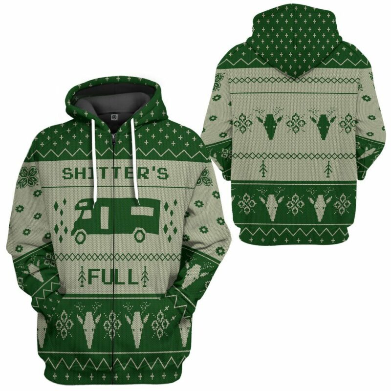 3D Shitters Full Green Hoodie