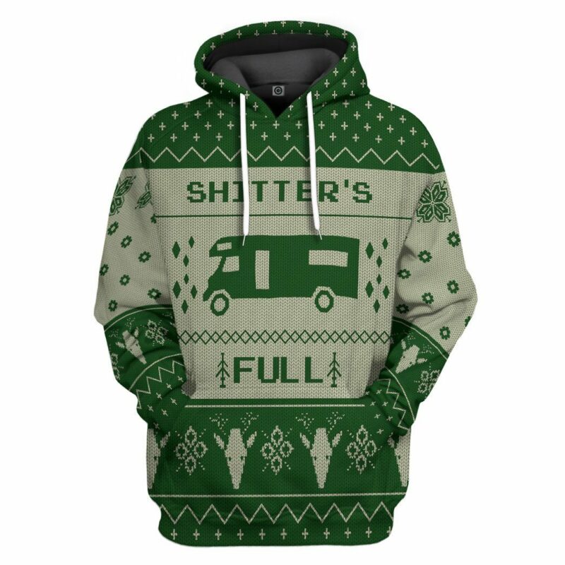 3D Shitters Full Green Hoodie