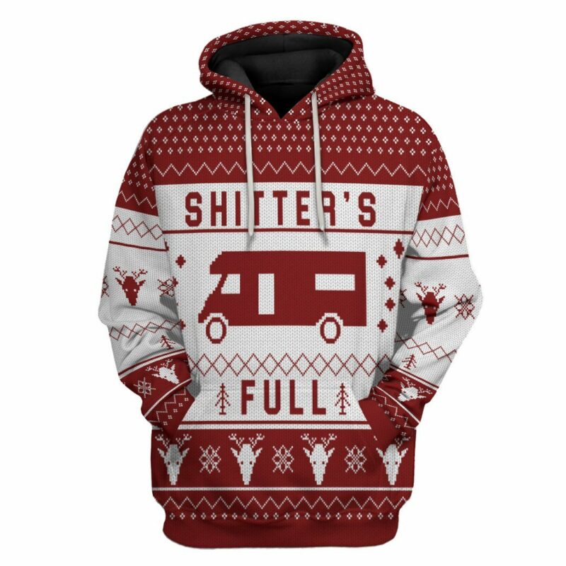 3D Shitters Full Red Hoodie