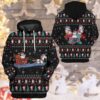 3D Unicorn Santa Ugly Christmas Sweater Custom Hoodie Apparel