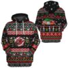 3D Xmas Firefighter Ugly Christmas Sweater Custom Hoodie Apparel