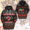 3D Xmas Firefighter Ugly Christmas Sweater Custom Hoodie Apparel