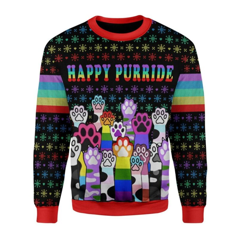 Happy Purride LGBT Christmas Sweater