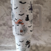 Halloween Ghost Tumbler , 40 oz tumbler with straw. gift for her, ice coffee cup, birthday gift for friend, gift for mom