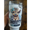 Bit of a Mess Just Doing my Best 40oz Tumbler, Sunflowers 40oz Tumbler with Highlanders Cows, Anxiety Loading 40oz Sublimation Tumbler