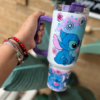 Stitch 40oz Tumbler, tumbler Dupe, Tumble 40oz , tumbler with handle, Cartoon Tumbler