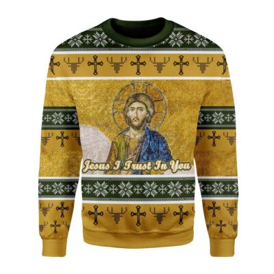 Jesus I Trust In You Christmas Sweater