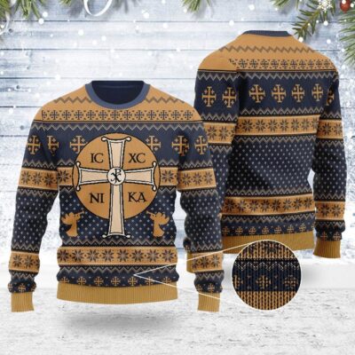 Jesus IC XC Ugly Christmas Sweater