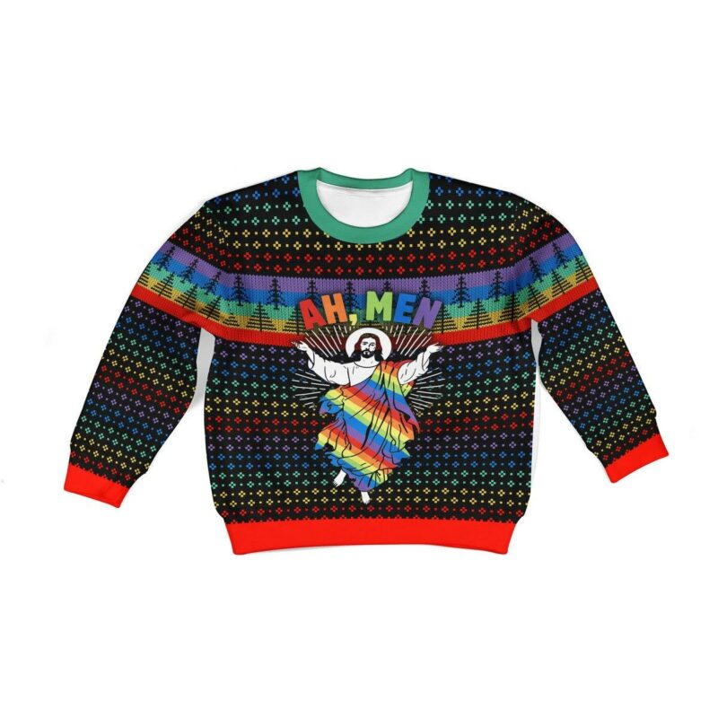 Jesus LGBT Kid Christmas Sweater