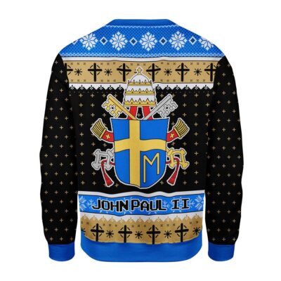 John Paul II Coat of Arms Christmas Sweater