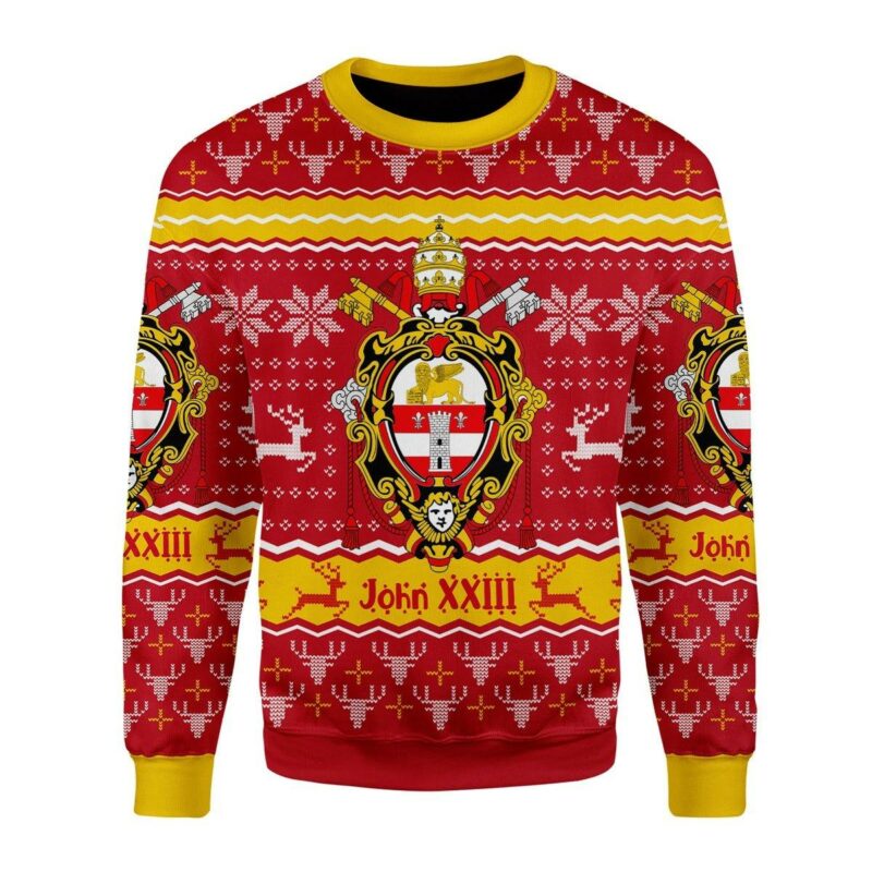 John XXIII Coat Of Arms Christmas Sweater