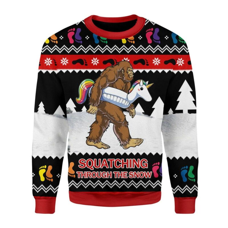 LGBT Bigfoot Christmas Sweater