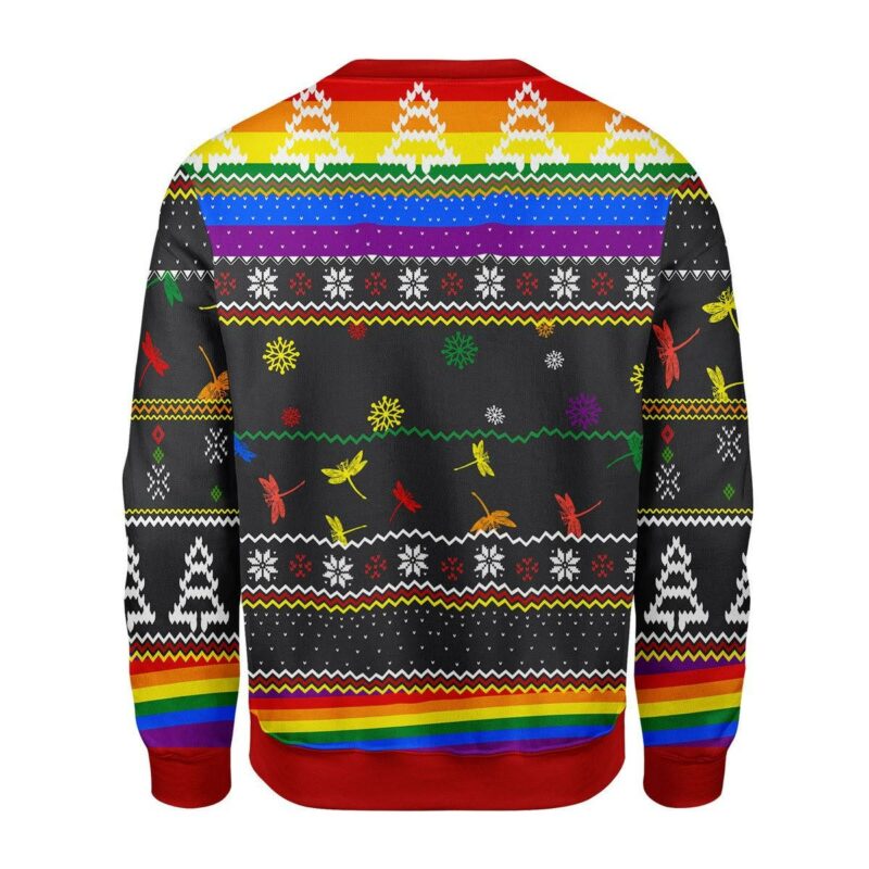 LGBT Dragon Christmas Tree Christmas Sweater