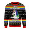 LGBT Unicorn I Don't Give A F**k Christmas Sweater