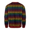 LGBTQ+ Flag Stripes Ugly Christmas Sweater