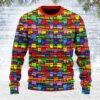 LGBTQ+ Rainbow Flag Cat Ugly Christmas Sweater