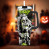 Beetlejuice Halloween juice Movie Tumbler 40oz, Halloween Green Snake Tumbler, Tumbler, Cup, Mug, Horror Movie 40oz Tumbler, Halloween Tumbler Gift, Horror Tumbler