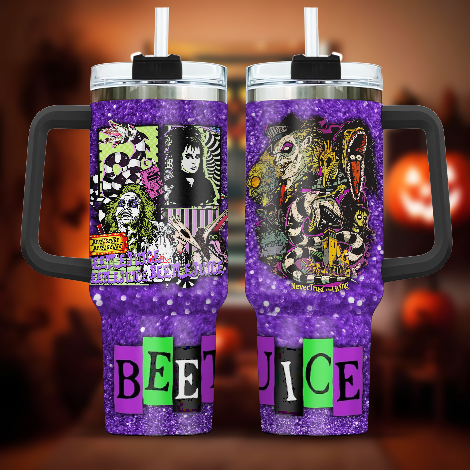 Beetlejuice Halloween juice Movie Tumbler 40oz, Halloween Tumbler, Tumbler, Cup, Mug, Horror Movie 40oz Tumbler, Halloween Tumbler Gift, Horror Tumbler