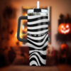 Beetlejuice Halloween juice Movie Tumbler 40oz, Halloween Black White Pattern Tumbler, Tumbler, Cup, Mug, Horror Movie 40oz Tumbler, Halloween Tumbler Gift, Horror Tumbler