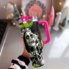 Beetlejuice Halloween juice Movie Tumbler 40oz, Halloween Green Snake Tumbler, Tumbler, Cup, Mug, Horror Movie 40oz Tumbler, Halloween Tumbler Gift, Horror Tumbler