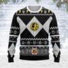 Merry Christmas Unisex Christmas Sweater Black Power Ranger 3D Apparel