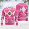 Merry Christmas Unisex Christmas Sweater Pink Power Ranger 3D Apparel