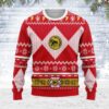 Merry Christmas Unisex Christmas Sweater Red Power Ranger 3D Apparel