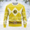 Merry Christmas Unisex Christmas Sweater Yellow Power Ranger 3D Apparel