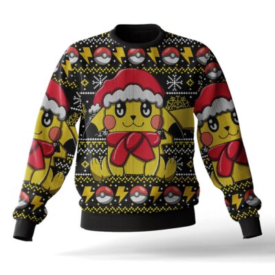 Pikachu Pokemon Christmas Ugly Sweater