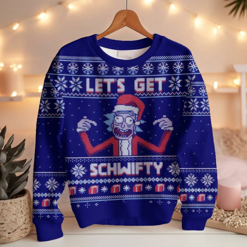 Let’s Get Schwifty! Rick and Morty Ugly Christmas Sweater