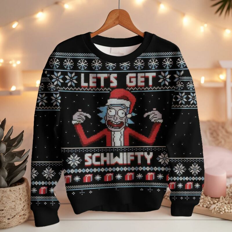 Let’s Get Schwifty! Rick and Morty Ugly Christmas Sweater