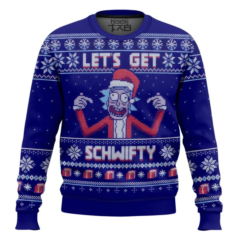 Let’s Get Schwifty! Rick and Morty Ugly Christmas Sweater