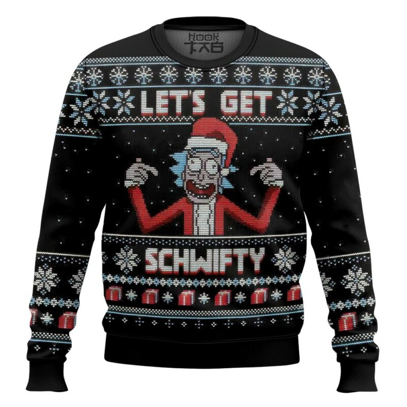 Let’s Get Schwifty! Rick and Morty Ugly Christmas Sweater