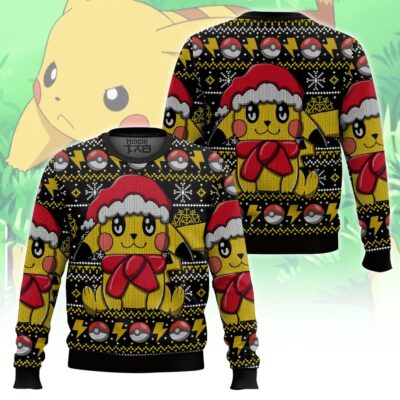 Pikachu Pokemon Christmas Ugly Sweater