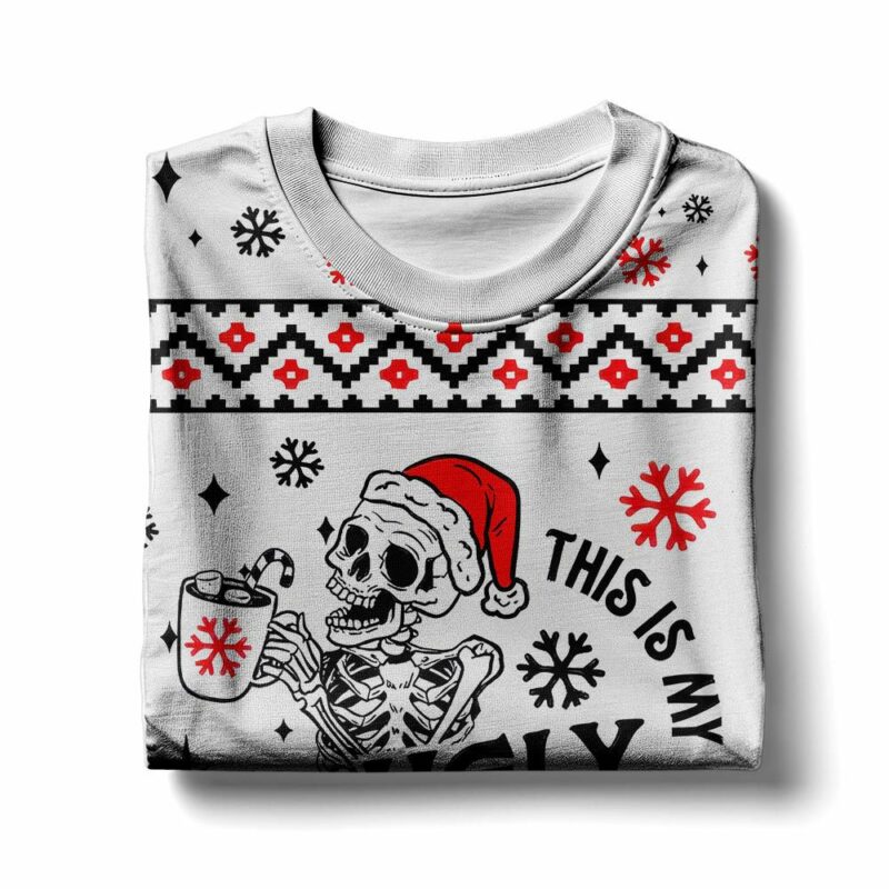 Skeleton: "This is my Ugly Sweater" Christmas Ugly Sweater