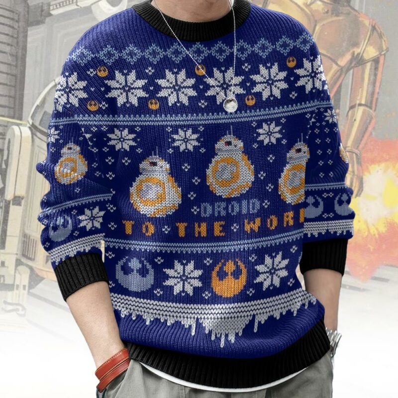 Droid To The World Star Wars Ugly Sweater