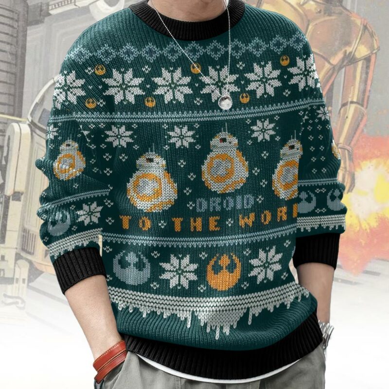 Droid To The World Star Wars Ugly Sweater