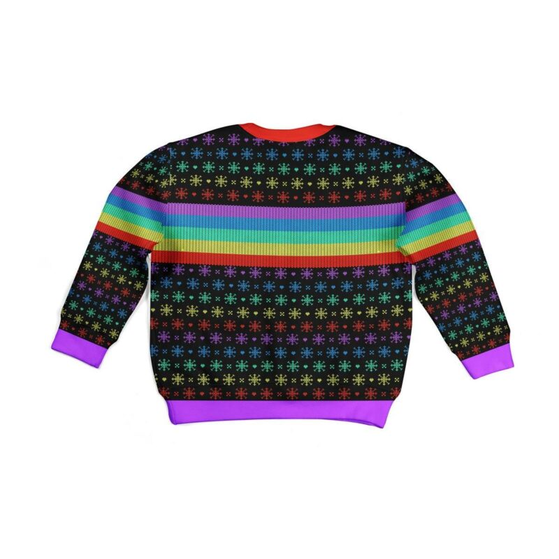 Oh Deer I'm Qeer Lgbt Christmas Kid Christmas Sweater