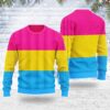 Pansexual Pride Flag Ugly Christmas Sweater