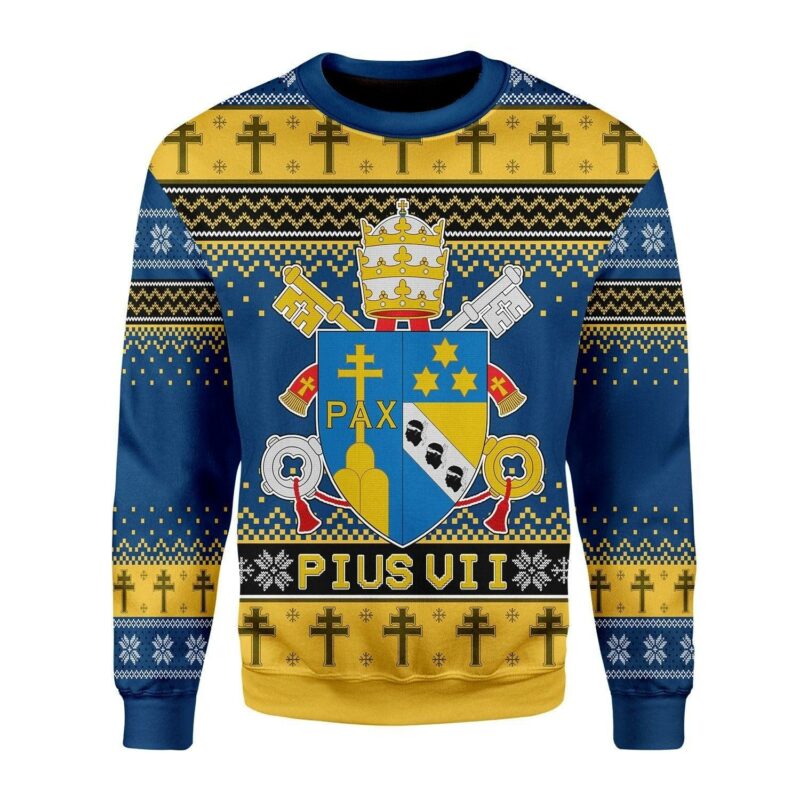 Pius VII Coat of Arms Christmas Sweater