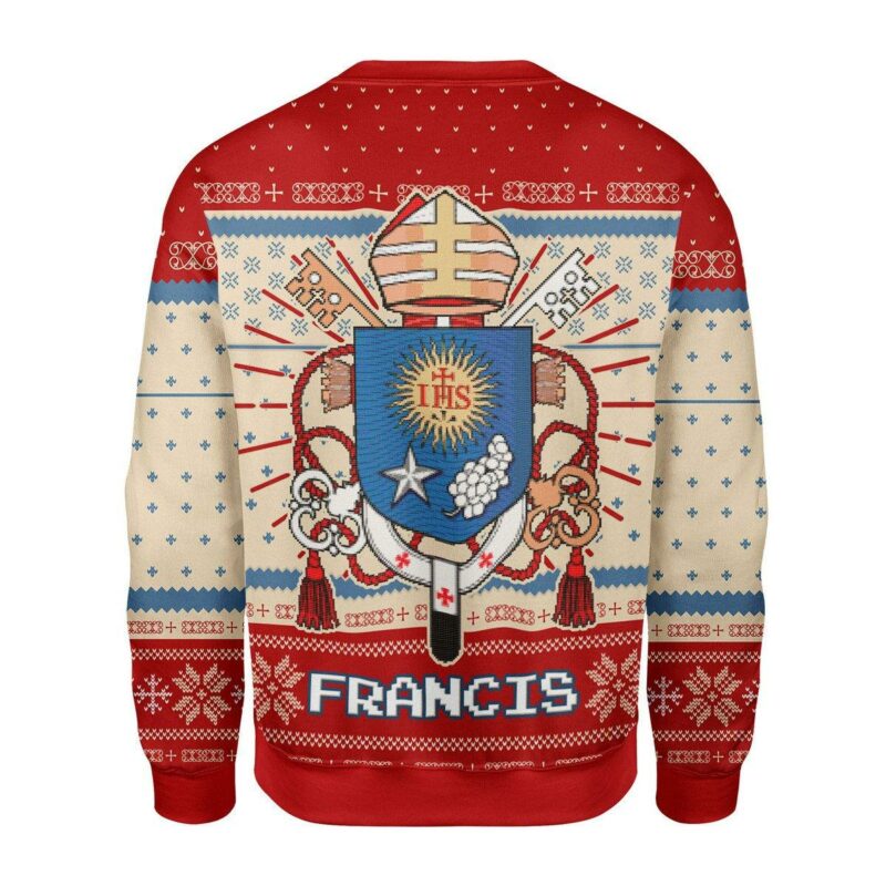 Pope Francis Coat Of Arms Christmas Sweater