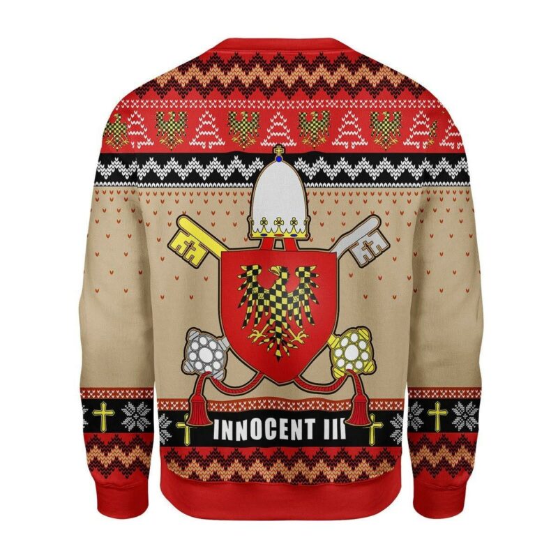 Pope Innocent III Coat of Arms Christmas Sweater