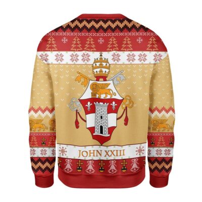 Pope John XXIII Coat Of Arms Christmas Sweater