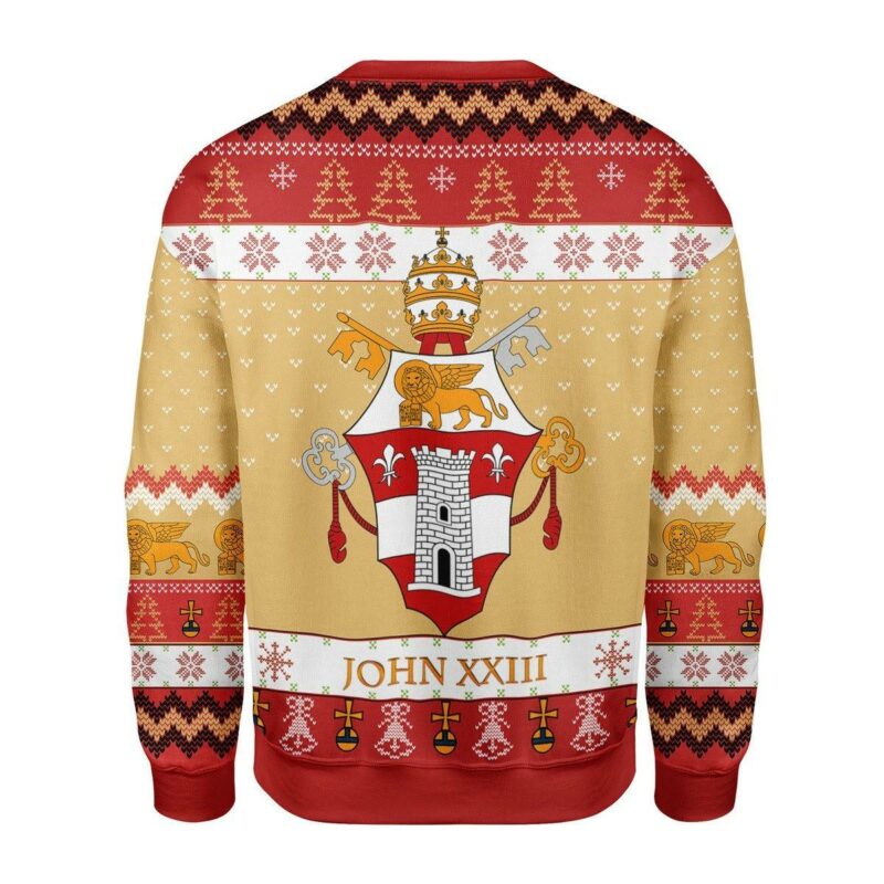 Pope John XXIII Coat Of Arms Christmas Sweater