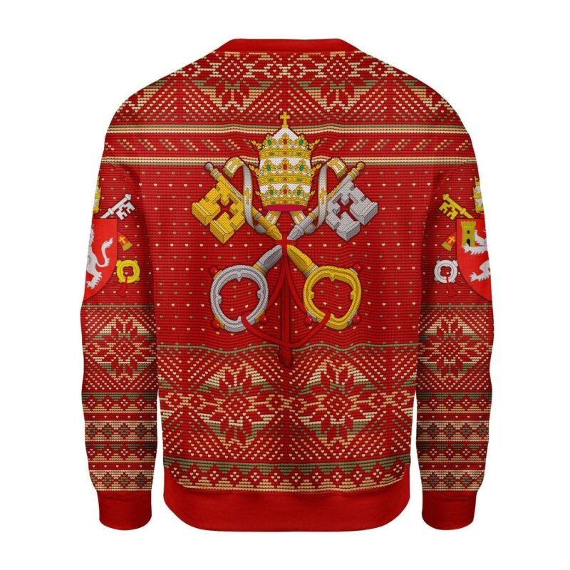 Pope Leo XII Coat of Arms Christmas Sweater