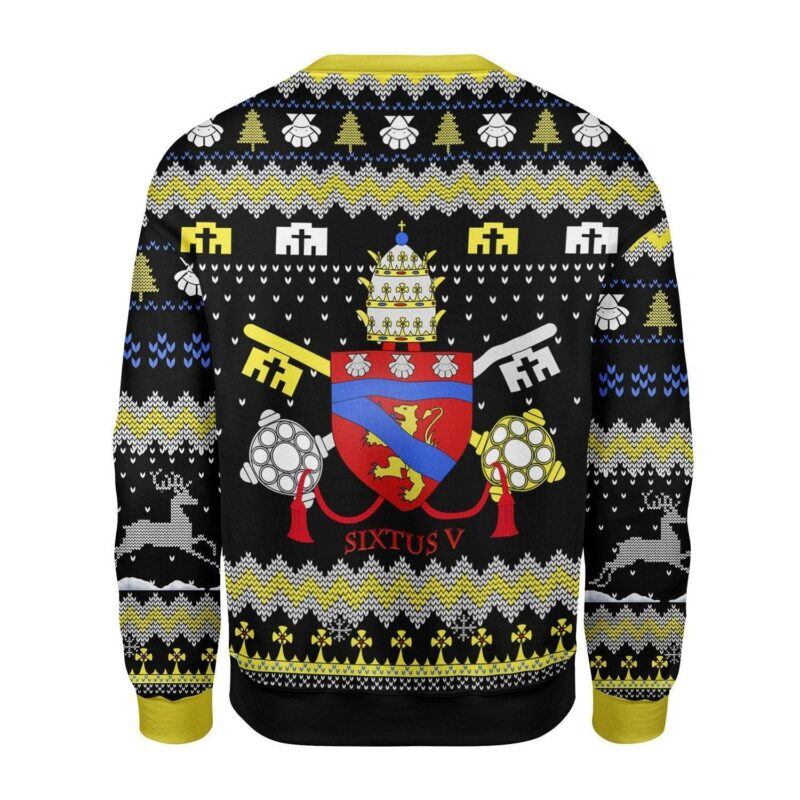 Pope Sixtus V Coat Of Arms Christmas Sweater