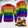 Rainbow Flag LGBTQ+ Ugly Christmas Sweater