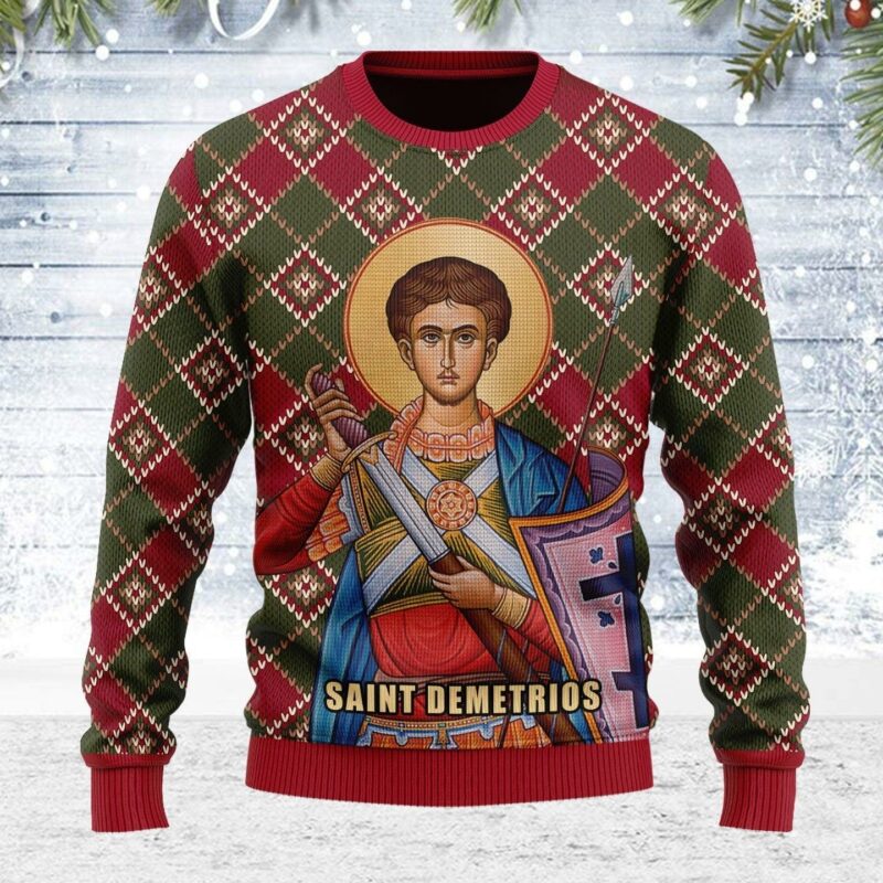 Saint Demetrios Ugly Christmas Sweater