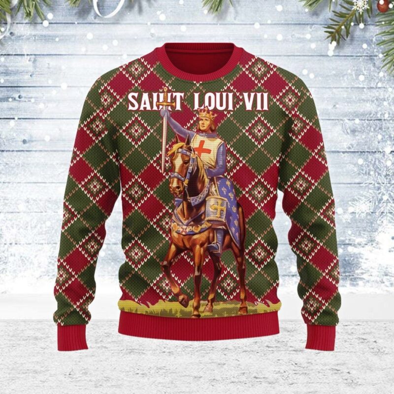 Saint Loui VII Ugly Christmas Sweater