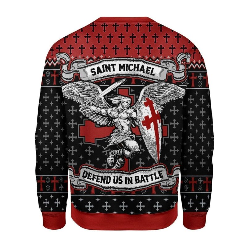 Saint Michael Christmas Sweater